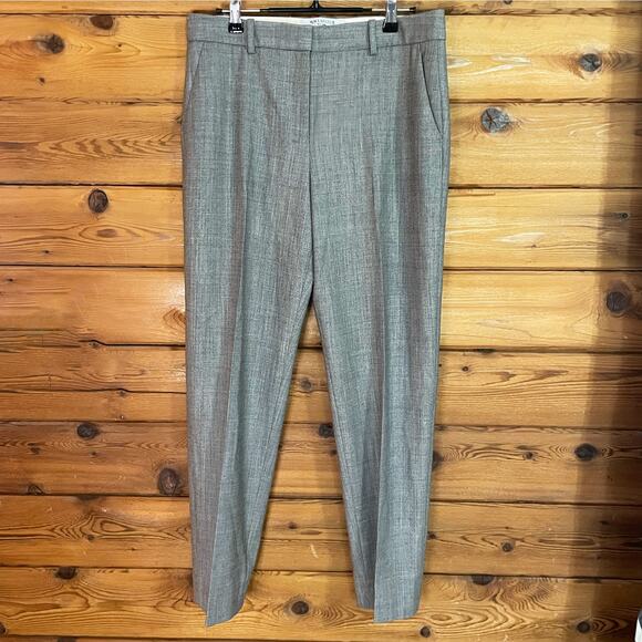 MM Lafleur The Mejia Pants Sharkskin Gray Black/White Washable Wool Size 6 - Picture 1 of 9